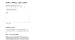 Desktop Screenshot of guidgenerator.com